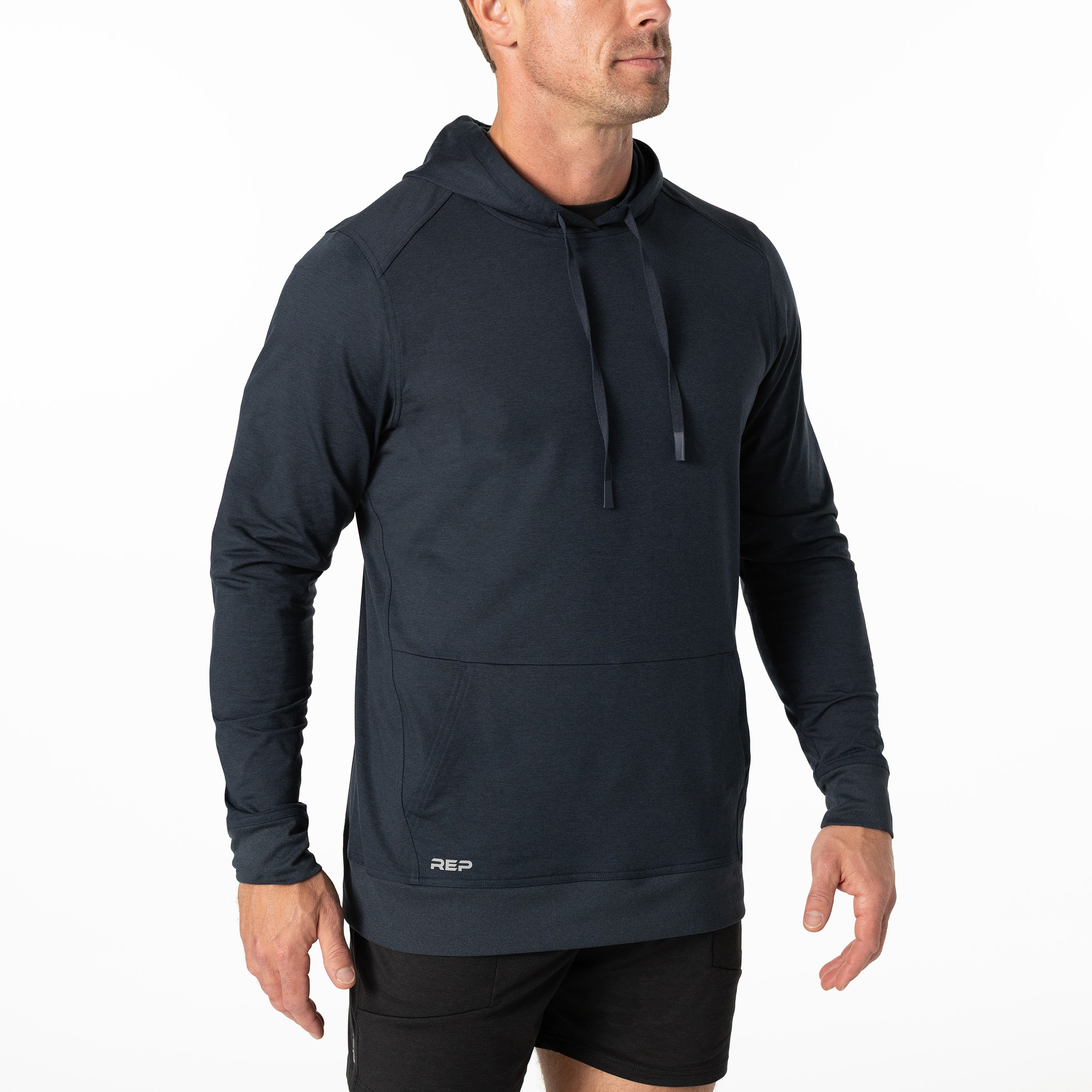 Men's Apollo Hoodie - Heather Navy / Small